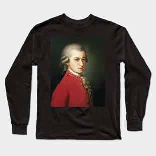 Mozart portrait by Barbara Krafft Long Sleeve T-Shirt